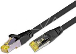 Alva KAT.6A HQ Patchkabel, S/FTP, LSOH, Lifetime Warranty, 5m, schwarz - PK-KAT6A5.0SW