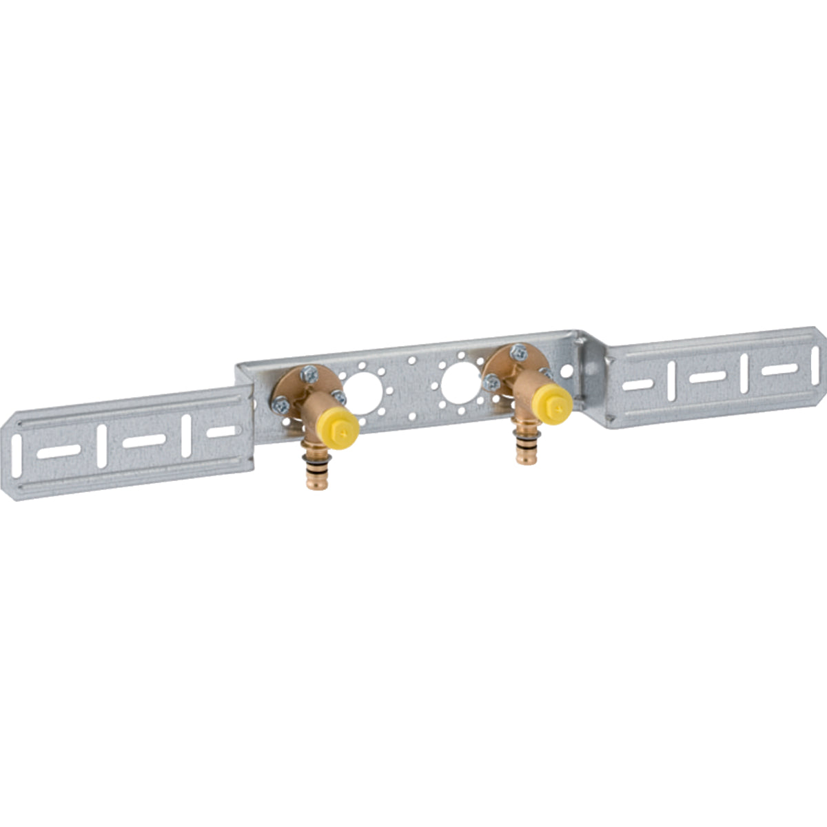 GEBERIT GE Mepla Anschlusswinkel, vormont. zweifach, d20mm x Rp1/2 x AD153mm   – 602.780.00.5