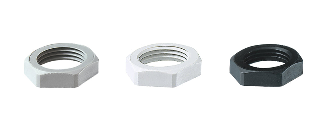 JACOB PA-Sechskantmutter M12x1,5lg RAL7035 hellgrau   – 50.212 PA7035
