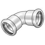KE KELIT CP425 C-Stahl Pr.Winkel 45 Grad 76,1  – 54620JJ0