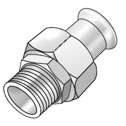 KE KELIT CP451 C-Stahl Pr.Holländer m.AG 18x1/2"  – 54741C02