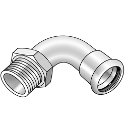 KE KELIT CP460 C-St.-Pr. Üg.Bog.90 Gradm.AG 15x1/2"  – 54712B02