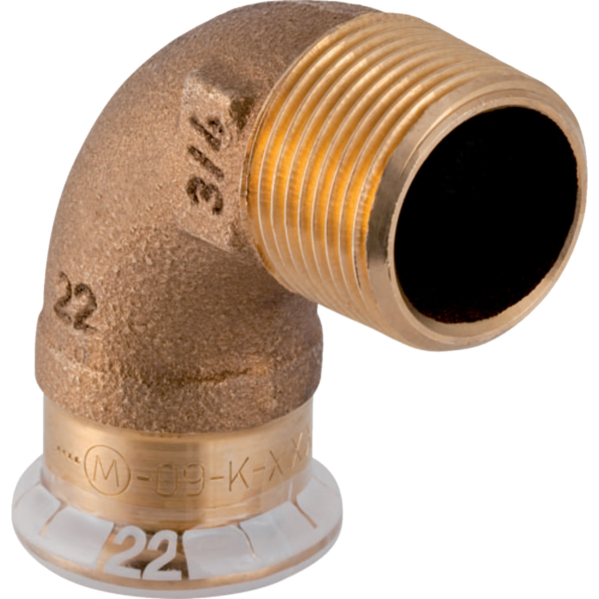 GEBERIT GE Mapress Kupfer Uebergangswinkel 90 Gr. d15mm x R1/2  – 63873