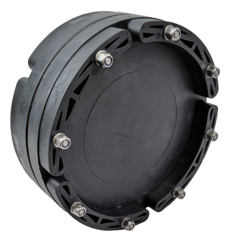 Alva RDF univ. DN200/110-160 geteilt B=1x40mm EPDM Schr. V2A Muttern V4A - ATRDFG200