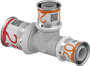 UPONOR Uponor S-Press PLUS T-Stück reduziert PPSU 25-20-20   – 1039956