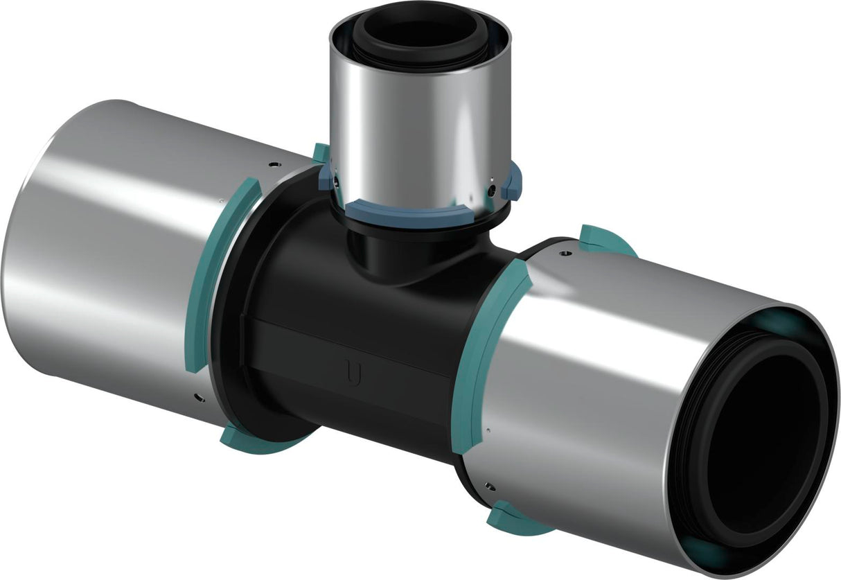 UPONOR Uponor S-Press Verbund T-Stück reduziert PPSU 63-40-63   – 1032891