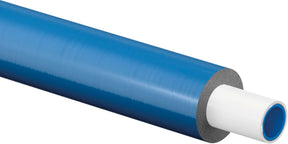 UPONOR Uponor Unipipe PLUS Rohr S4 16x2,0 weiß vorisoliert blau, Ring 100m  – 1063553