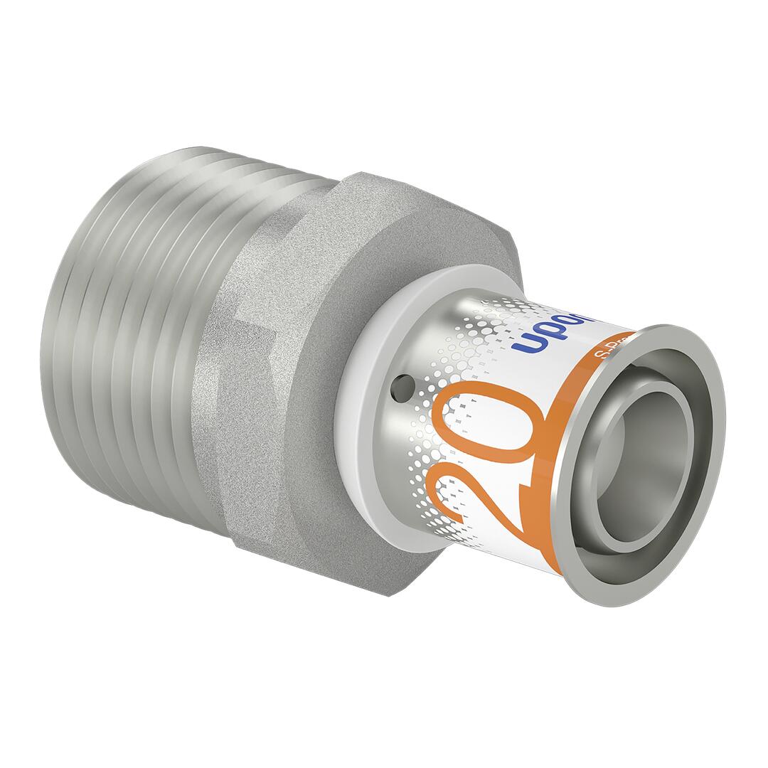 UPONOR Uponor S-Press PLUS Übergangsnippel 20-R1"MT   – 1070506