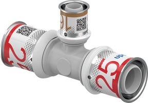 UPONOR Uponor S-Press PLUS T-Stück reduziert PPSU 25-16-25   – 1039955