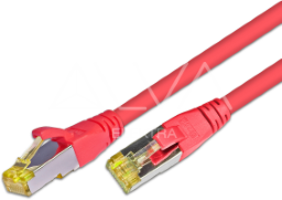 Alva KAT.6A HQ Patchkabel, S/FTP, LSOH, Lifetime Warranty, 0.5m, rot - PK-KAT6A0.5RT