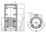 Alva Pufferspeicher mit 1 WT 500 L,Silber Vlies 100 mm,WT 2,0 m2 - ALPS5001W