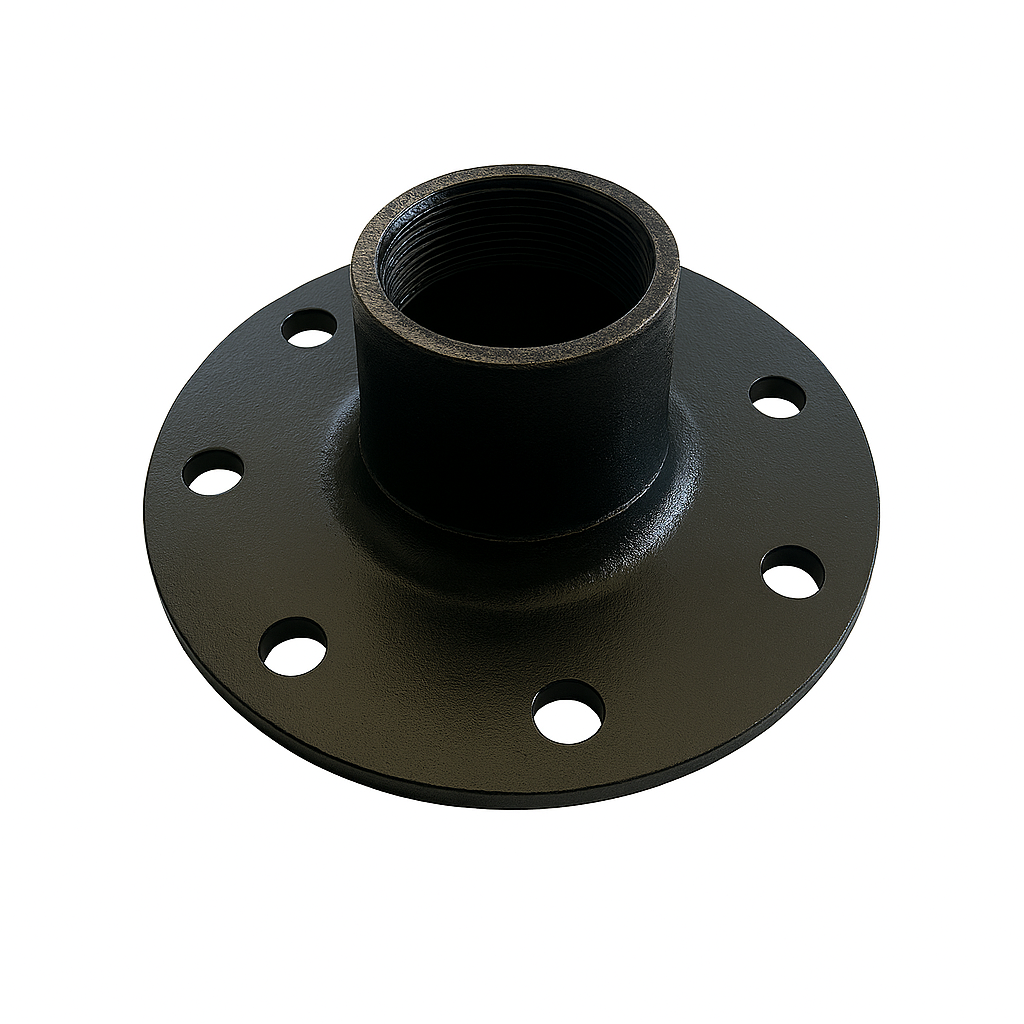 Alva Speicher-Flansch mit Muffe 6/4" d 170 mm, 8 Loch, mit Bohrung 10,5 mm - ALSPF64B