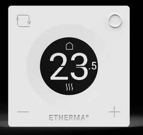 Alva Informa Funkthermostat in Verbind. mit Funkempfänger AQBHINFEW, Weiß - AQBHINFRW