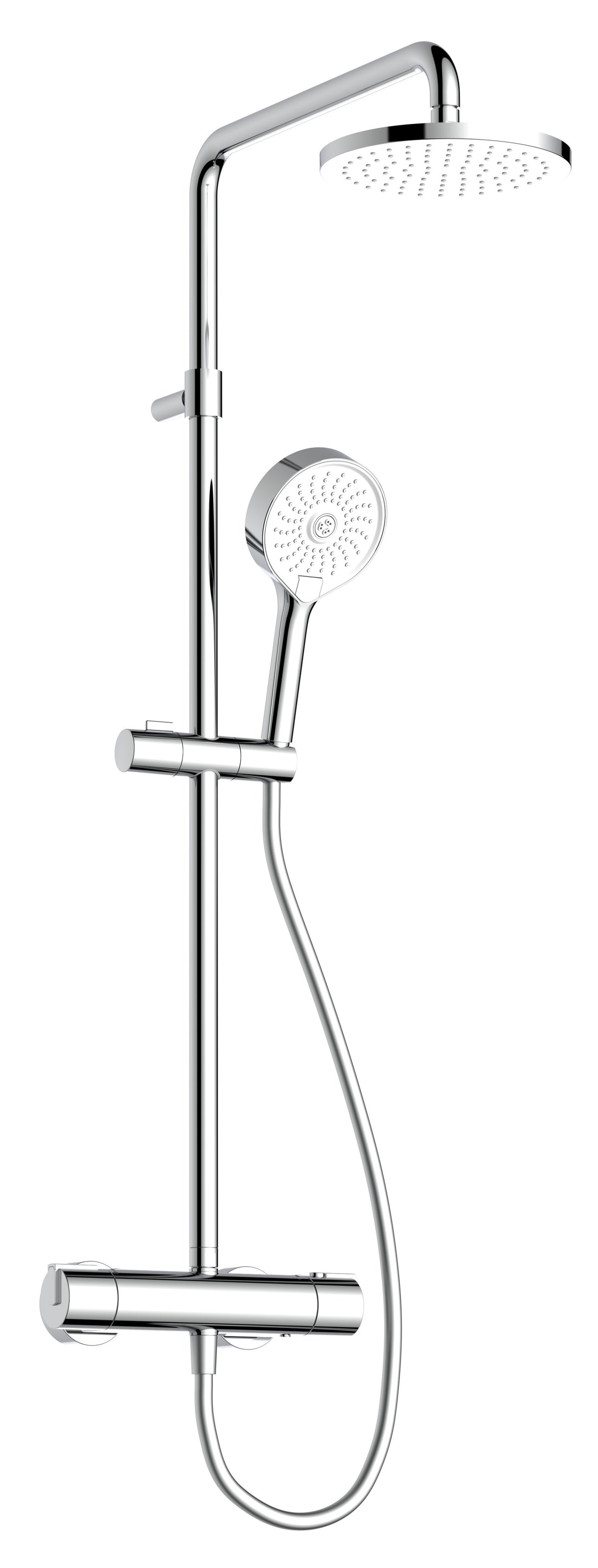 Alva Spa Duschsystem 99cm mit Thermostat, Chrom - AQARSPDST11