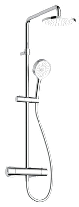 Alva Spa Duschsystem 99cm mit Thermostat, Chrom - AQARSPDST11