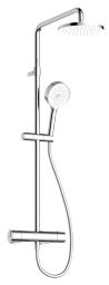 Alva Spa Duschsystem 99cm mit Thermostat, Chrom - AQARSPDST11