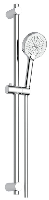 Alva Varia Brausestangenset 90cm verstb. Wandbf., HB 3-fach, BS 150cm, Chrom - AQARVABS90V5
