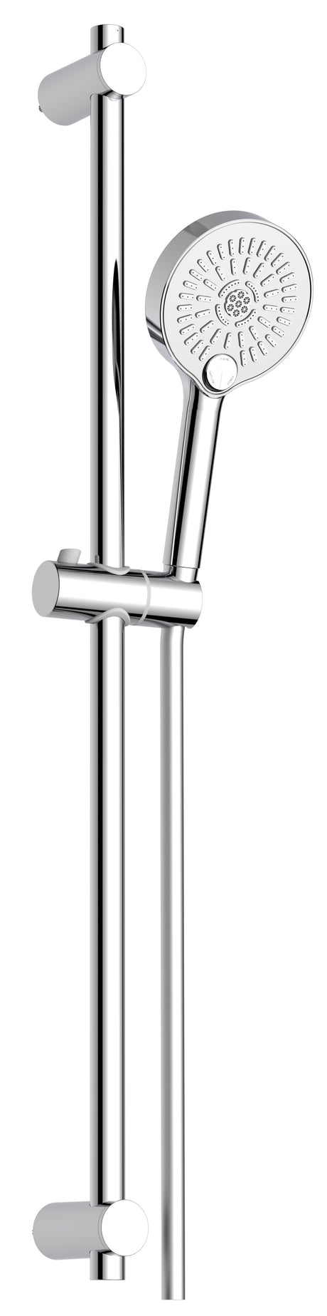Alva Varia Brausestangenset 90cm verstb. Wandbf., HB 3-fach, BS 150cm, Chrom - AQARVABS90V5