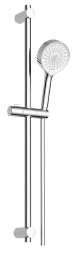Alva Varia Brausestangenset 90cm verstb. Wandbf., HB 3-fach, BS 150 cm, Chrom - AQARVABS90V4