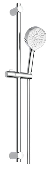 Alva Varia Brausestangenset 90cm verstb. Wandbf., HB 3-fach, BS 150 cm, Chrom - AQARVABS90V4