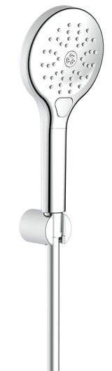 Alva Varia Wannenset, HB 3-fach Wandhalter, BS 150cm, Chrom - AQARVAWS3.4