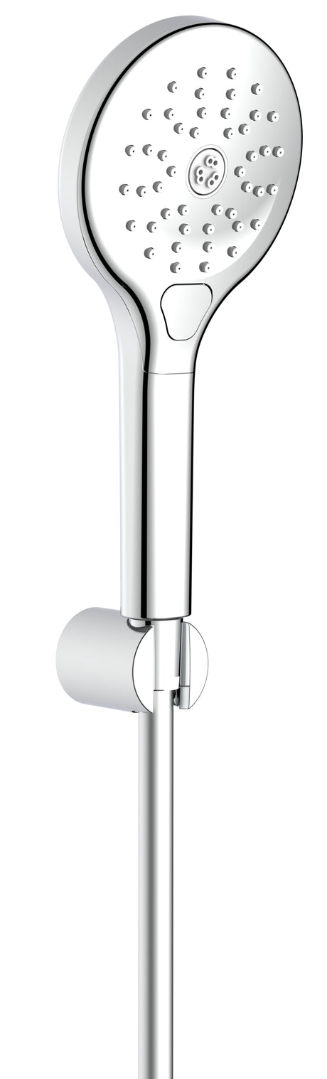Alva Varia Wannenset, HB 3-fach Wandhalter, BS 150cm, Chrom - AQARVAWS3.4