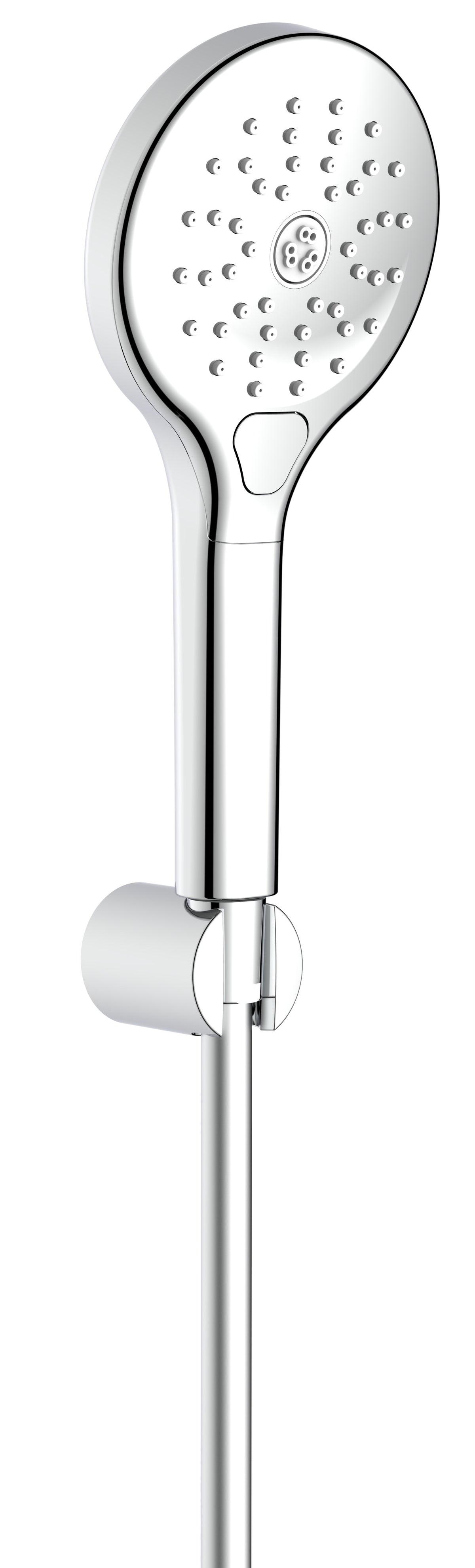 Alva Varia Wannenset, HB 3-fach Wandhalter, BS 150cm, Chrom - AQARVAWS3.4