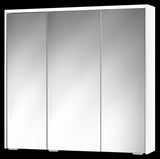 Alva Varia Spiegelschrank 80,4x73,4x14,7cm, LED-Lightstrip, Weiß - AQBMVASPS13