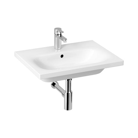 Alva Idea 1.0 Waschtisch 60x45cm, mit Hahnloch, Weiß - AQKEIDWT60.1