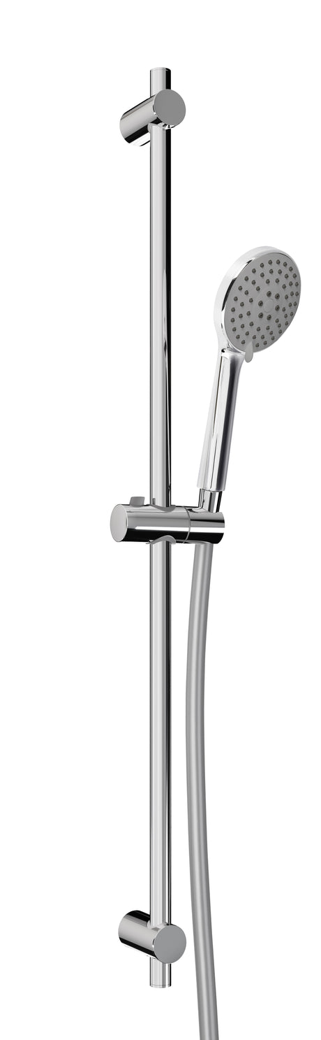 Alva Varia Brausestangenset 95cm verstb. Wandbf.,HB. 3-fach, BS 160 cm, Chrom - AQARVABS95V1