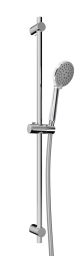 Alva Varia Brausestangenset 95cm verstb. Wandbf.,HB. 3-fach, BS 160 cm, Chrom - AQARVABS95V1