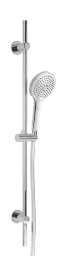Alva Varia Brausestangenset 95cm verstb. Wandbf.,HB. 3-fach, BS 160cm, Chrom - AQARVABS95V2