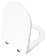 Alva Aura WC-Sitz mit Absenkautom. Scharn. Edelstahl, f. AQKEAUWWCTRS, Weiß - AQKEAUSITZA.1
