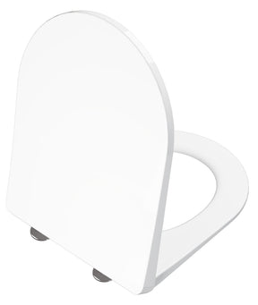 Alva Aura WC-Sitz mit Absenkautom. Scharn. Edelstahl, f. AQKEAUWWCTRS, Weiß - AQKEAUSITZA.1
