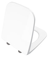 Alva Aura WC-Sitz mit Absenkautom. Scharn. Edelstahl, f. AQKEAUWWCTES, Weiß - AQKEAUSITZA.2