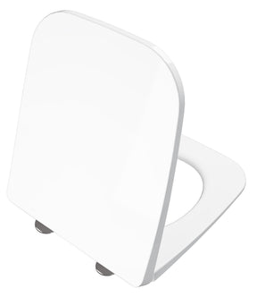 Alva Aura WC-Sitz mit Absenkautom. Scharn. Edelstahl, f. AQKEAUWWCTES, Weiß - AQKEAUSITZA.2