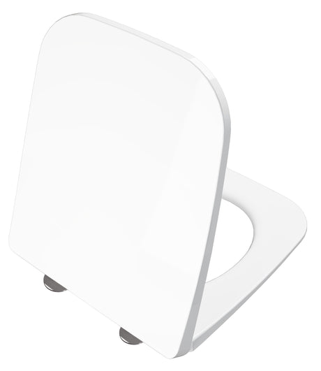 Alva Aura WC-Sitz mit Absenkautom. Scharn. Edelstahl, f. AQKEAUWWCTES, Weiß - AQKEAUSITZA.2