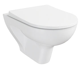 Alva Amoa Wand-WC Tiefspüler geringe Ausladung, spülrandlos, Weiß - AQKEAMWWCTSGA
