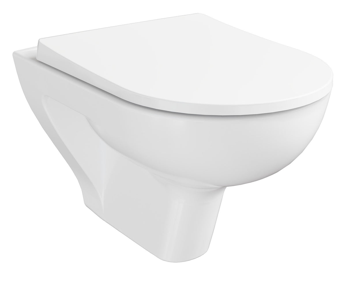 Alva Amoa Wand-WC Tiefspüler spülrandlos, Weiß - AQKEAMWWCTS.1