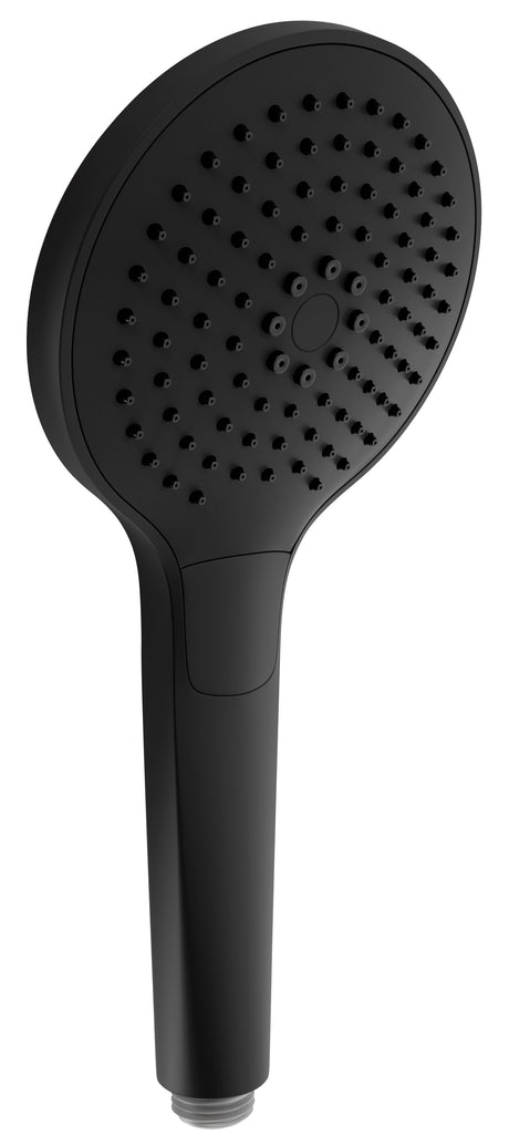 Alva Varia Handbrause 3-fach d 12cm mit Antikalk, Tastumstellung, Schwarz M - AQARVAHB3.13S
