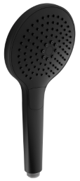 Alva Varia Handbrause 3-fach d 12cm mit Antikalk, Tastumstellung, Schwarz M - AQARVAHB3.13S