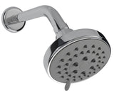 Alva Varia Wandkopfbrauseset 3-fach d 9cm, mit Wandanbindung 19,4cm, Chrom - AQARVAWKBS3