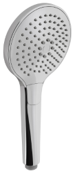 Alva Varia Handbrause 3-fach d 12cm mit Antikalk, Tastumstellung, Chrom - AQARVAHB3.13
