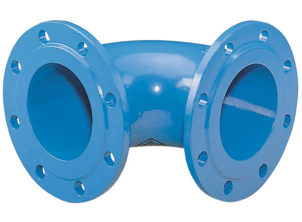Alva Q-Bogen 90Grad DN150 Fl. geb. PN10/16 GGG epoxybeschichtet - FSQ150