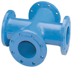 TT-Kreuzstück DN150 Fl. geb. PN10/16 GGG epoxybeschichtet - TTY150