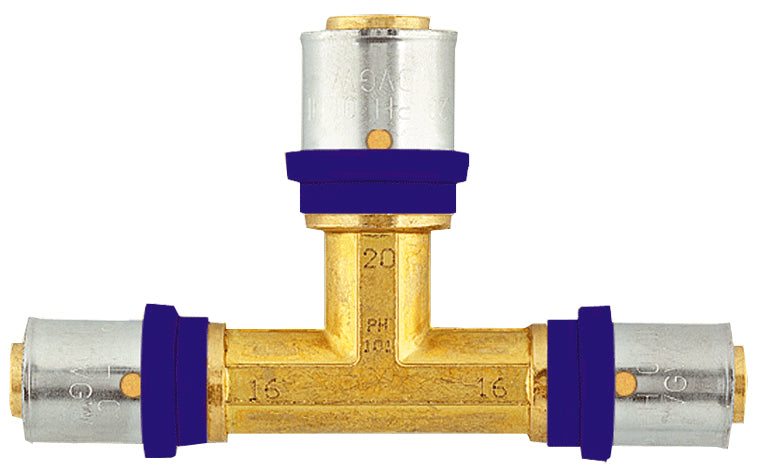 Alva T-Stück red. 20x2 - 16x2 -16x2 SIS - ACI5130.20.1616