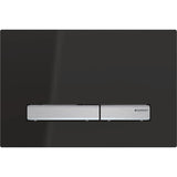 GEBERIT GE Betaetigungsplatte Sigma50 2-Mengen schwarz RAL9005, square   – 115.788.DW.2