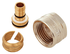 Alva Verschraubung für Kunststoffrohr 16x2-1/2" vernickelt SIS - ACIVS16.1/2