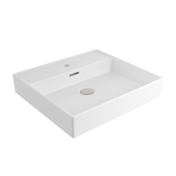 BOCCHI Bocchi Passion Waschtisch 50x46,5cm mit Hahn- und ÜL-Loch , weiß GL  – 1644-001-0126
