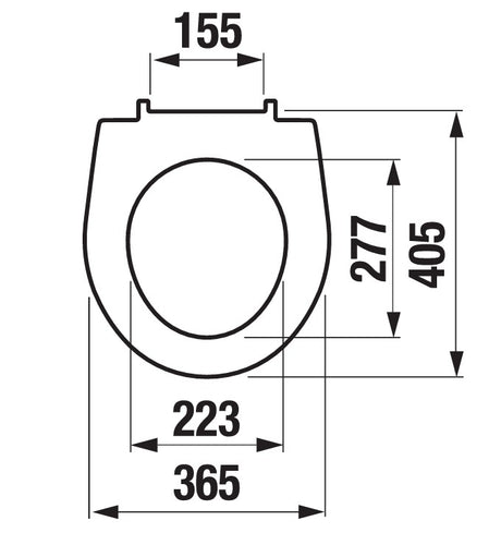 Alva Una WC-Sitz für AQWCTSK.2 Kunststoffscha.,Absenkauto.,Abnehm.,Weiß - AQWCS8AA